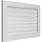 Ekena Millwork Vertical Surface Mount PVC Gable Vent: Functional, w/ 3-1/2"W x 1"P Standard Frame, 40"W x 26"H GVPVE40X2601SF - alternate 4